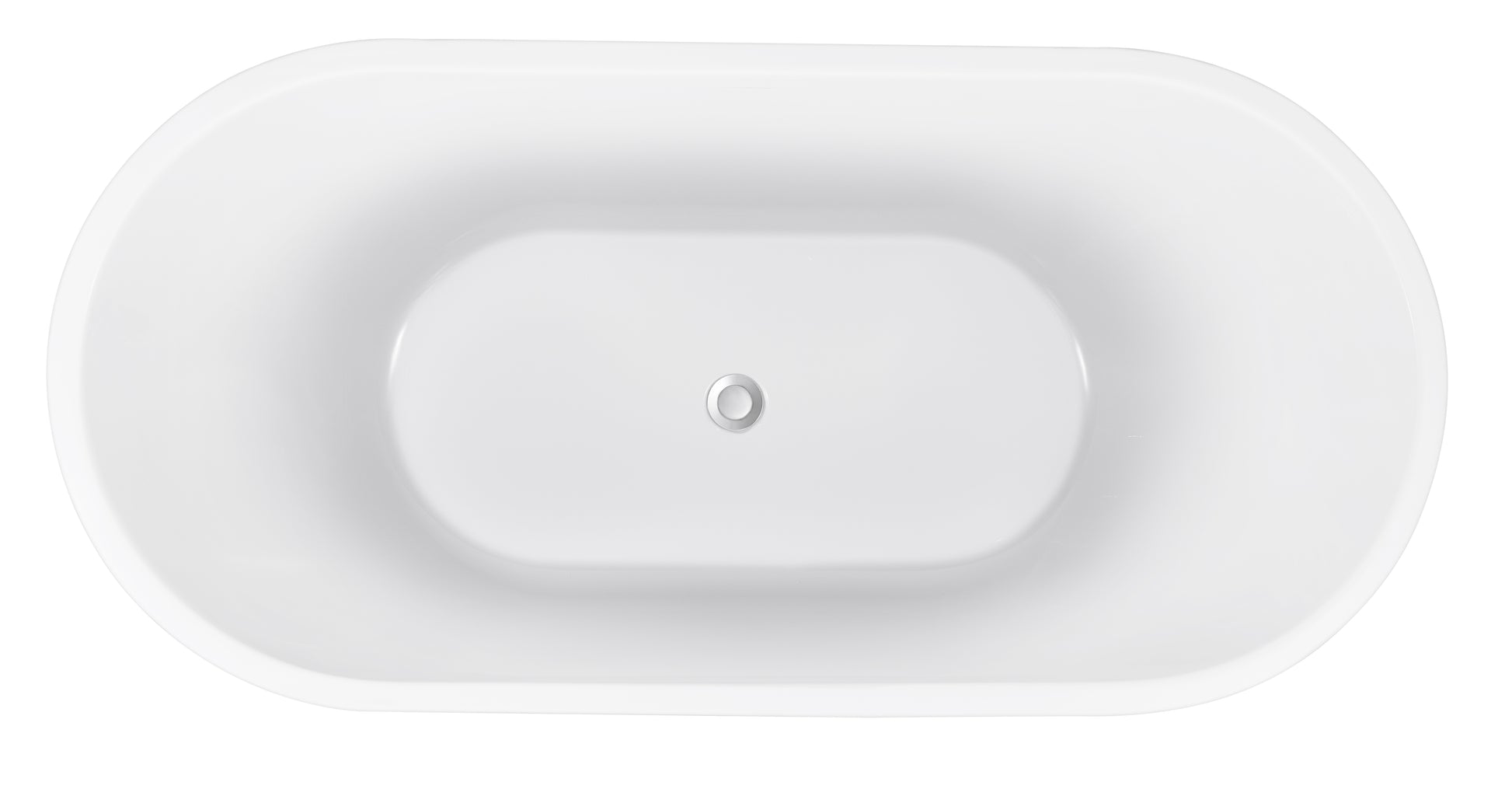 70" 100% Acrylic Freestanding Bathtub,Contemporary Soaking Tub,White Bathtub White Acrylic