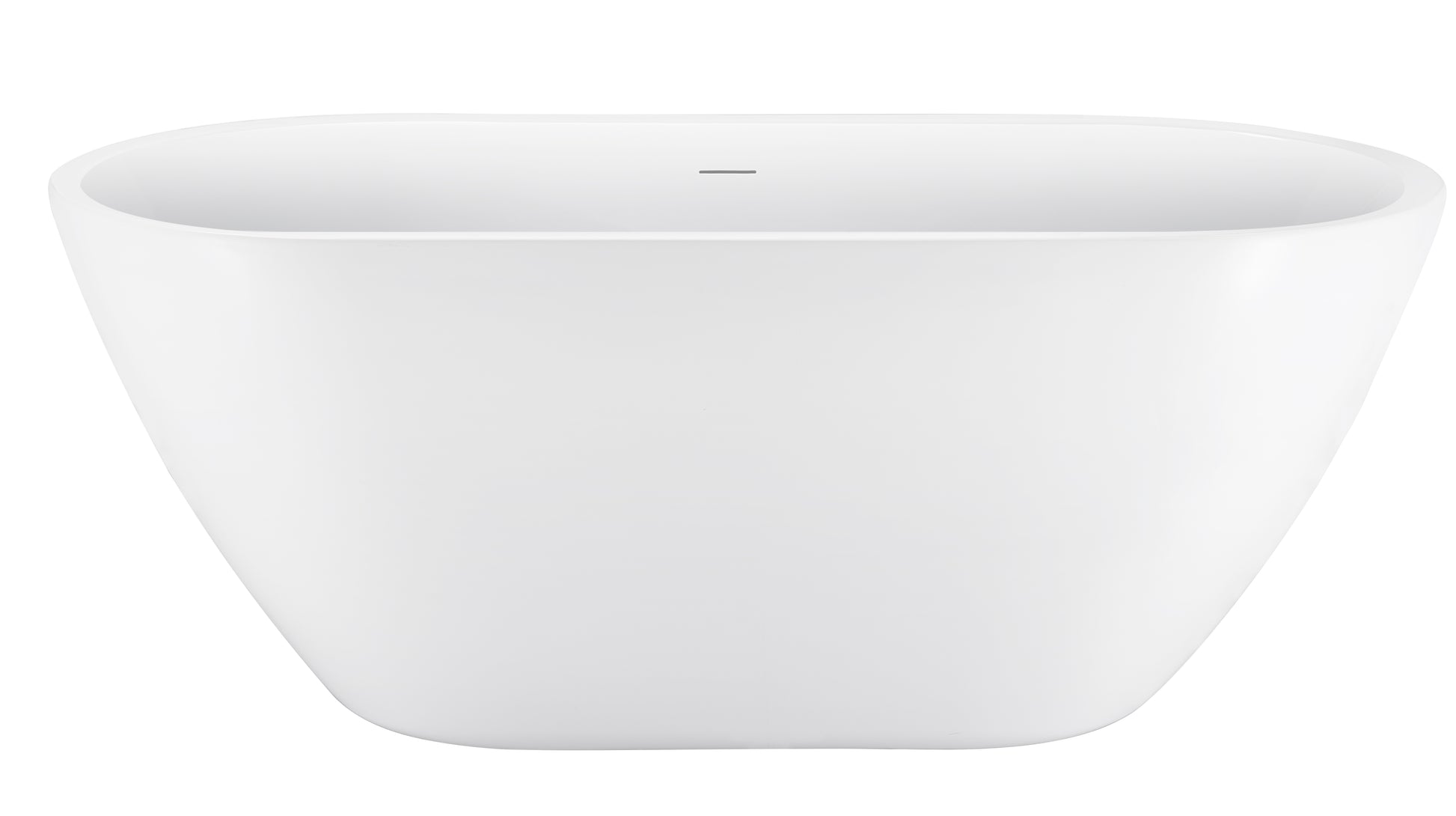 70" 100% Acrylic Freestanding Bathtub,Contemporary Soaking Tub,White Bathtub White Acrylic