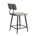 Counter Stool Grey Multi Polyester