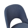 Dining Side Chair Set of 2 navy-polyester