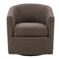 Tyler Swivel Chair Chocolate Solid Wood