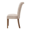 Colfax Dining Chair Set Of 2 Cream Polyester