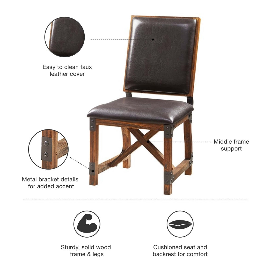 Dining Chair Chocolate Wood