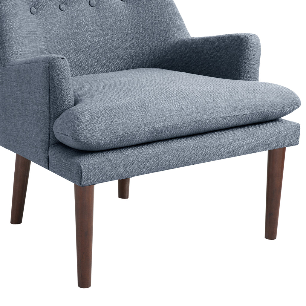 Mid Century Accent Chair blue-polyester