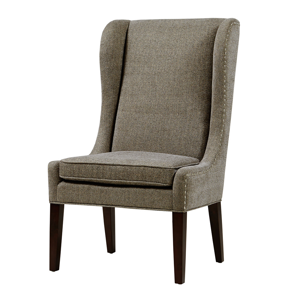 Captains Dining Chair Grey Polyester