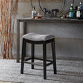 Saddle Counter Stool Grey Wood