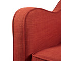 Brianne Swivel Chair Orange Solid Wood