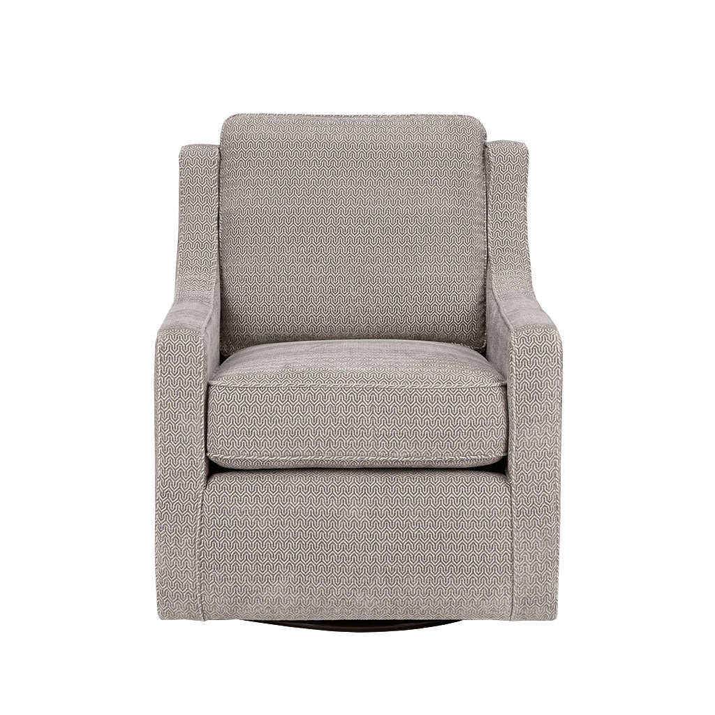 Harris Swivel Chair Grey Solid Wood