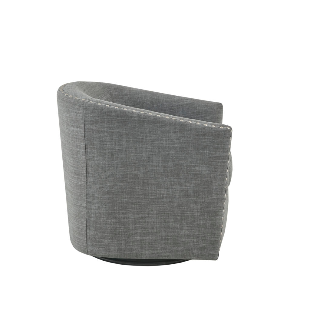 Tyler Swivel Grey Solid Wood