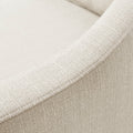 Trinity Accent Chaise Ivory Solid Wood