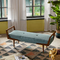 Boomerang Bench Blue Pecan Polyester