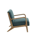 Lounge Chair Teal Polyester