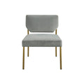 Accent Chair Grey Polyester