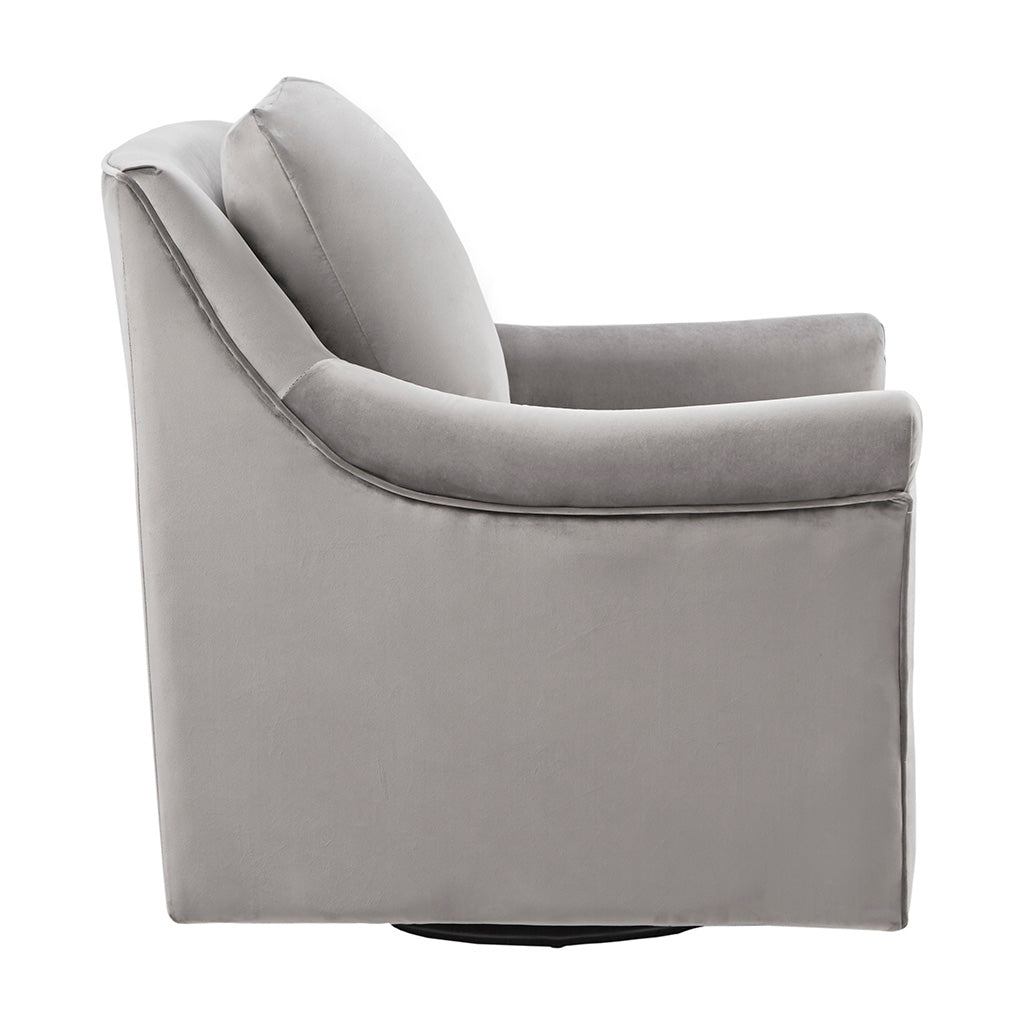Deanna Swivel Chair Grey Solid Wood