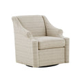 Justin Swivel Glider Chair Tan Solid Wood