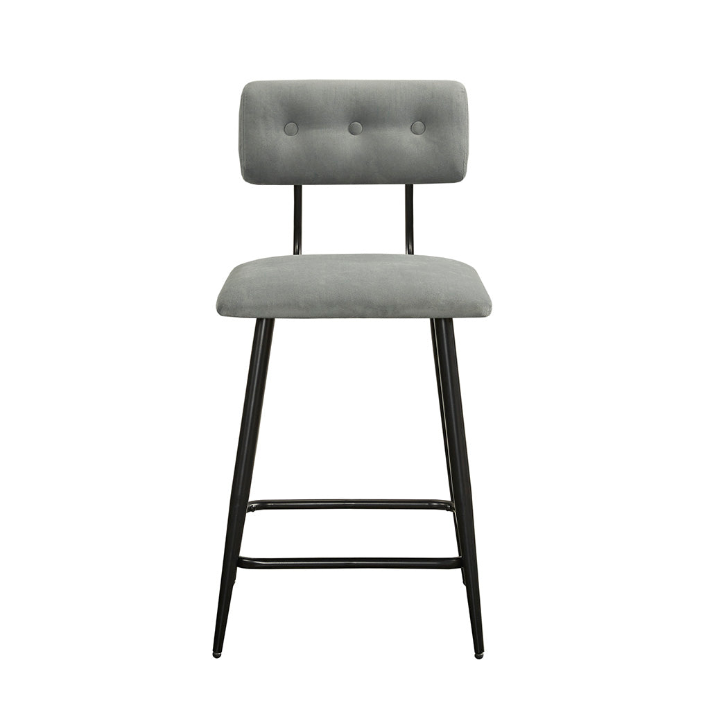 Counter Stool Grey Multi Polyester