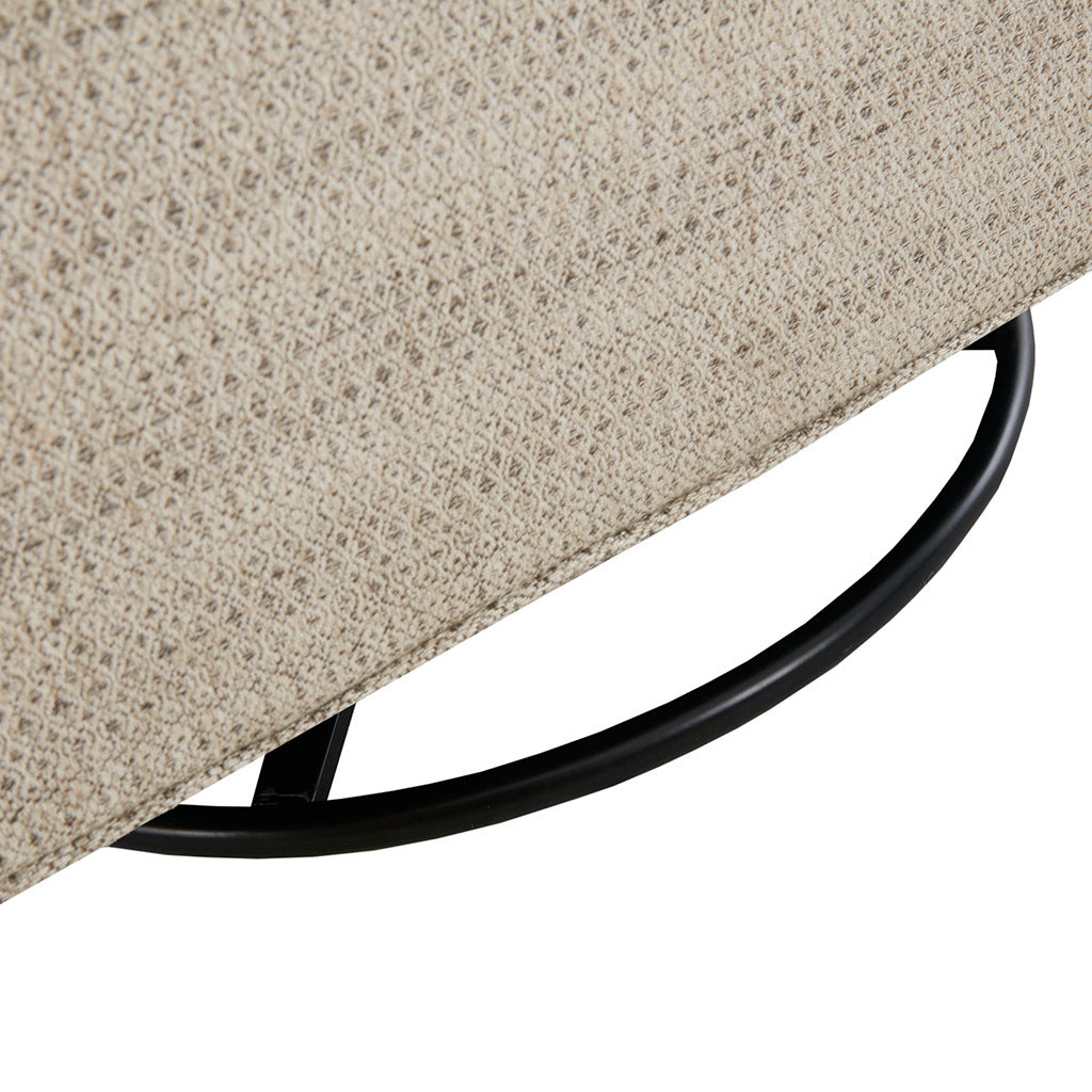 Justin Swivel Glider Chair Tan Solid Wood