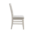 Dining Side Chair Set Of 2Pcs Reclaimed White Polyester