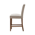 Camel Counter Stool Cream Polyester