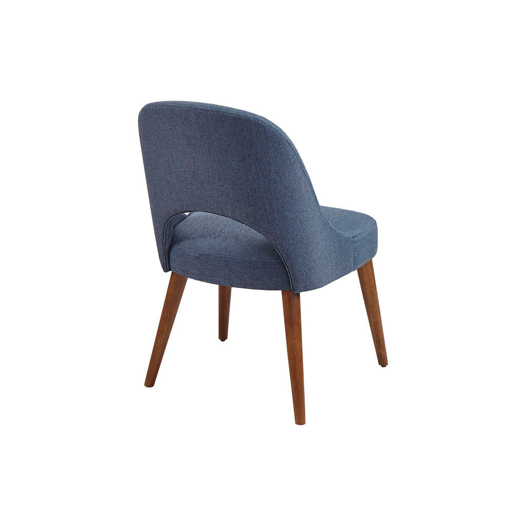 Dining Side Chair Set Of 2 Navy Polyester