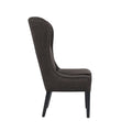 Captains Dining Chair Charcoal Polyester