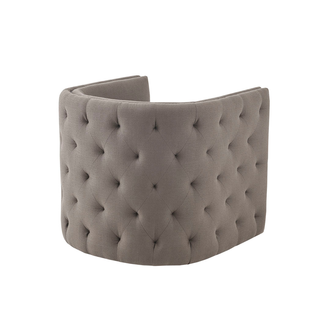 Capstone Swivel Taupe Solid Wood