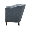 Barrel Arm Chair Slate Blue Polyester