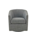 Tyler Swivel Grey Solid Wood