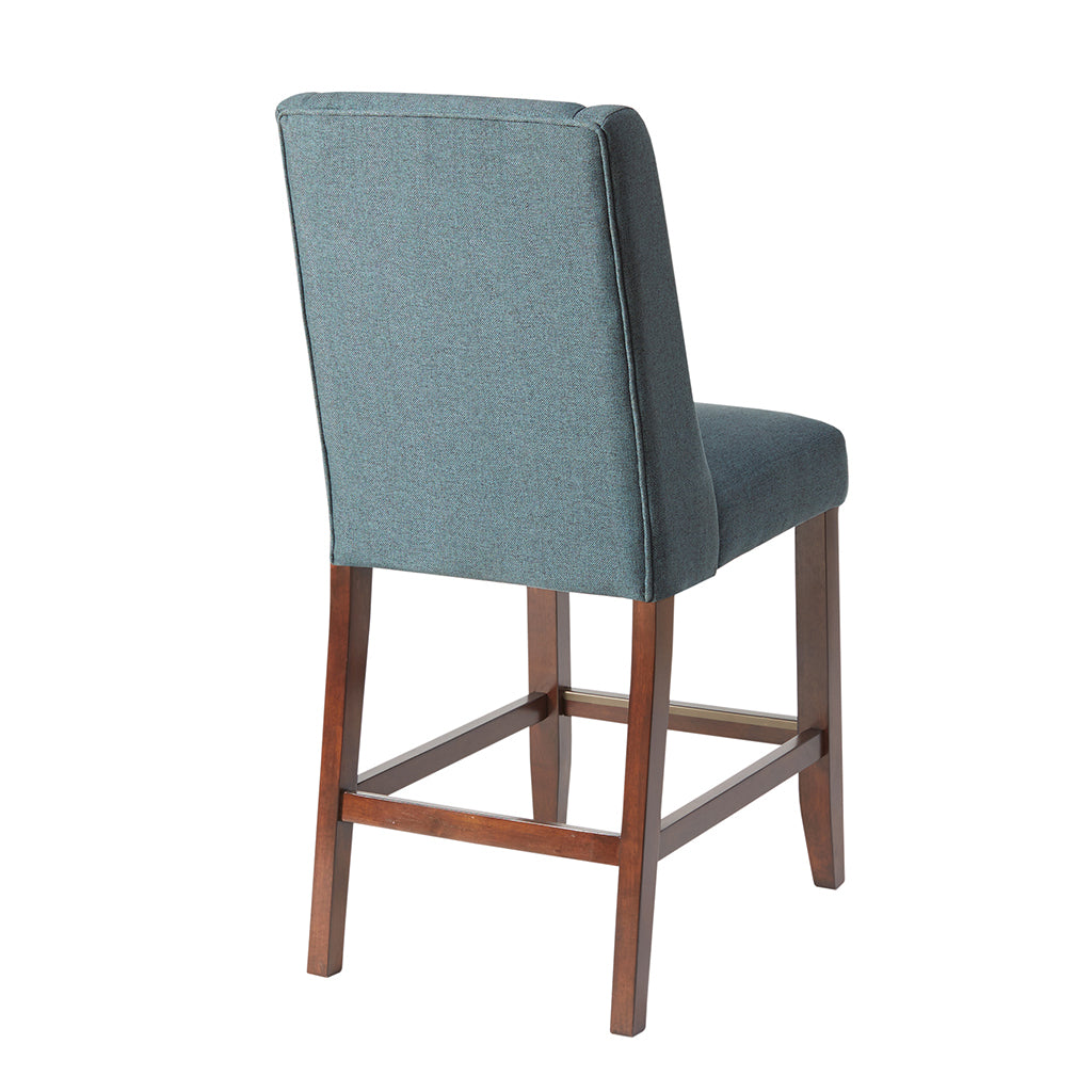 Brody Wing Counter Stool Blue Polyester