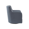 Adele Swivel Chair Blue Solid Wood