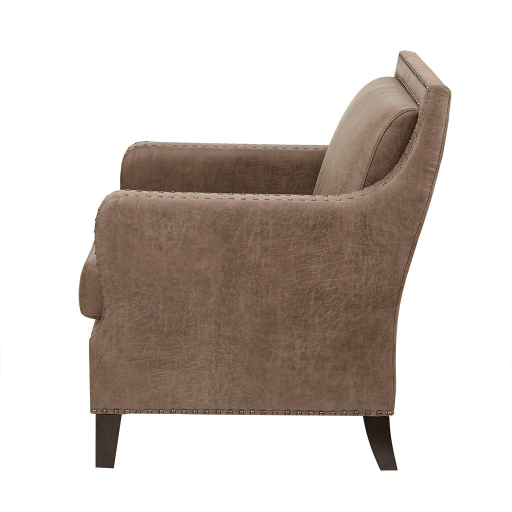 Shasta Accent Chair Brown Solid Wood