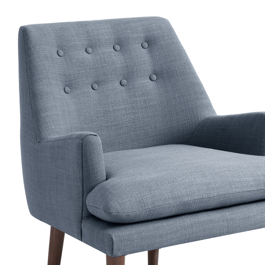Mid Century Accent Chair blue-polyester