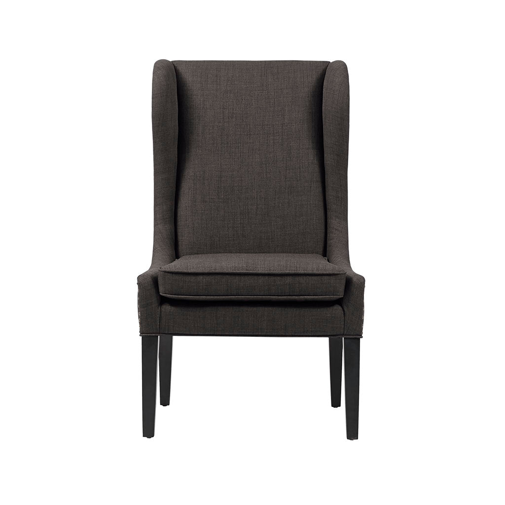 Captains Dining Chair Charcoal Polyester