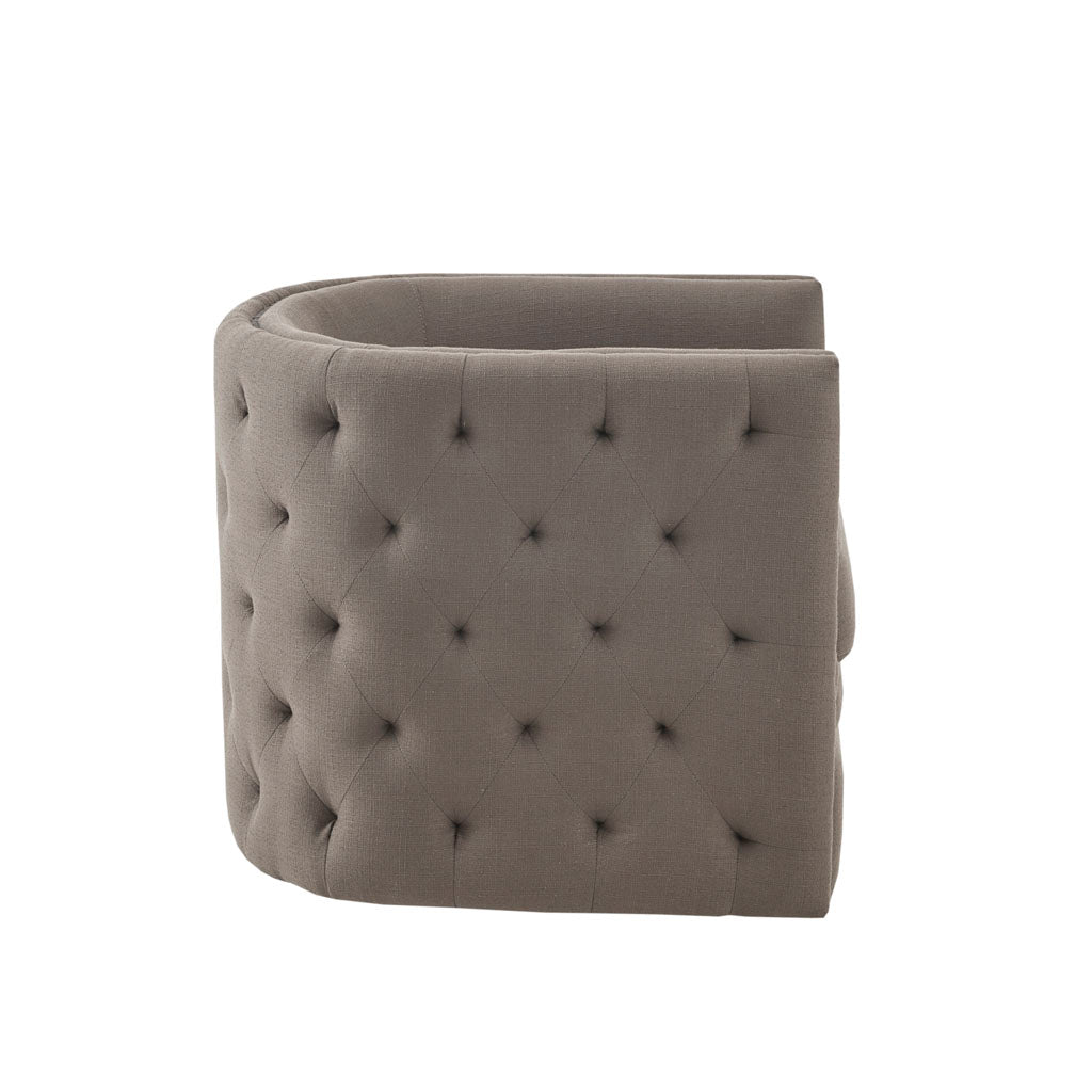 Capstone Swivel Taupe Solid Wood