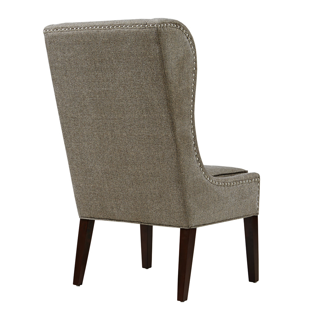 Captains Dining Chair Grey Polyester