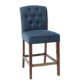 Tufted Counter Stool Navy Polyester