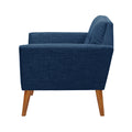 Lounge Chair Blue Polyester