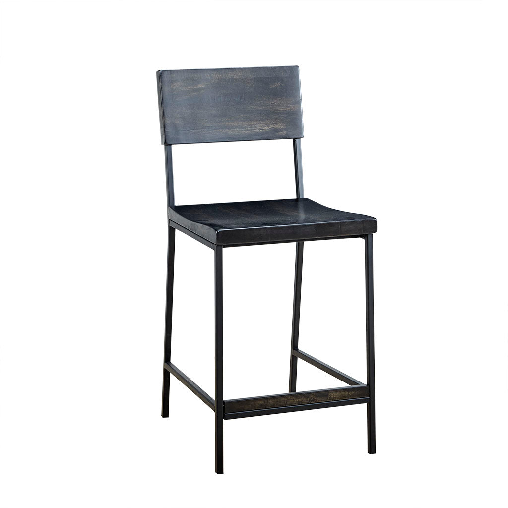 Tacoma 24" Counter Stool Black Wood