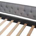 Upholstered Daybed With Two Drawers, Wood Slat Support, Gray, Full Size Old Sku :Lp001111Aae Gray Solid Wood