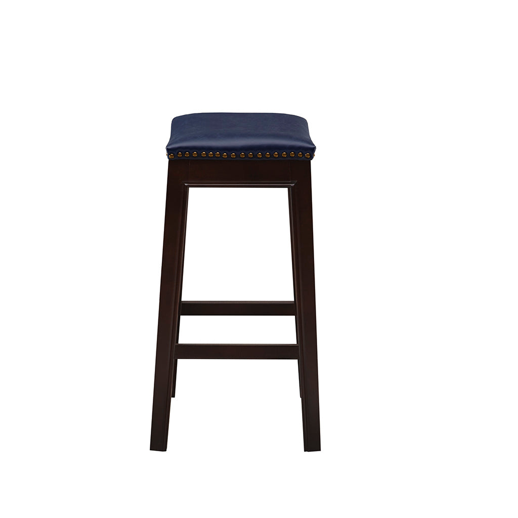 Saddle Counter Stool Navy Polyester