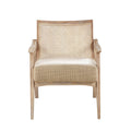 Accent Chair Light Brown Polyester
