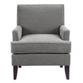 Track Arm Club Chair Grey Polyester