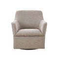 Augustine Swivel Glider Chair Grey Solid Wood