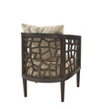 Accent Chair Tan Polyester