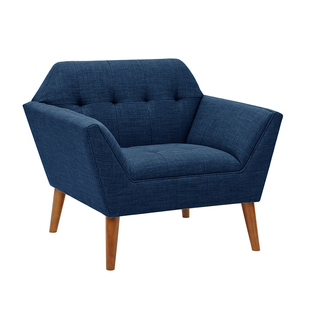 Lounge Chair Blue Polyester