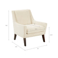 Accent Chair Cream Morrocco Polyester