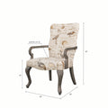 Accent Chair Ivory Multi Polyester