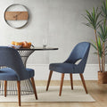 Dining Side Chair Set of 2 navy-polyester