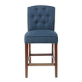 Tufted Counter Stool Navy Polyester