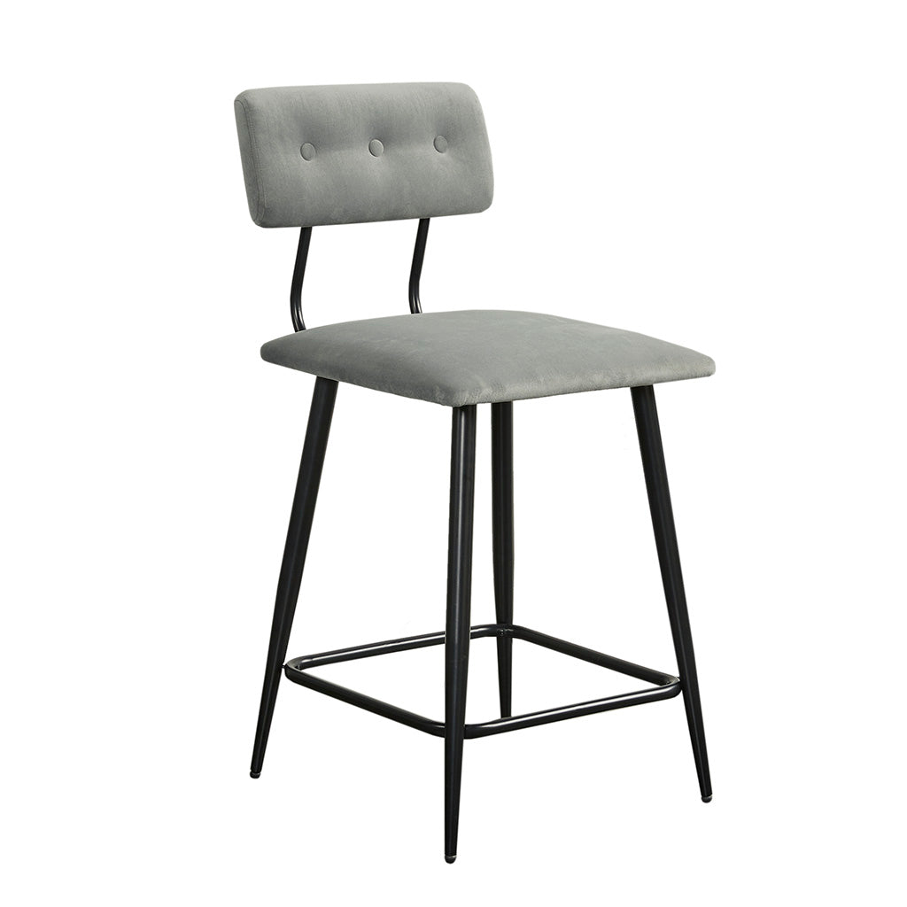 Counter Stool Grey Multi Polyester